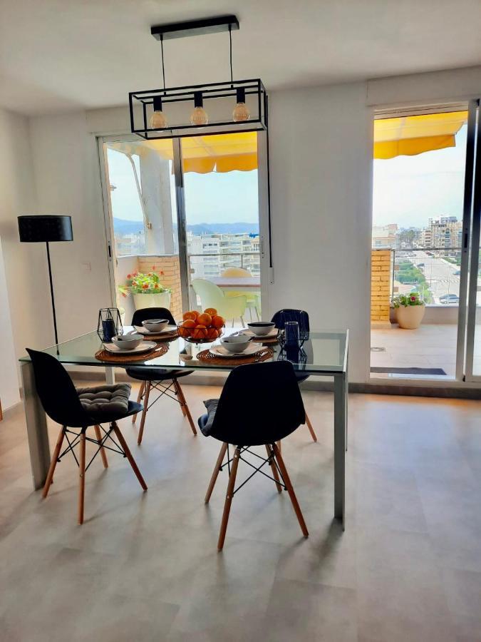 Apartamento A 100 Metros De La Playa Con Grande Terraza Y Vistas Al Mar Daimus Kültér fotó